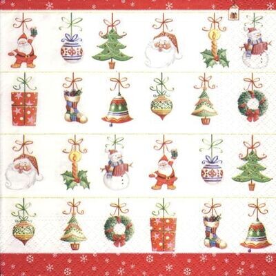 33er Serviette  Hanging Ornaments