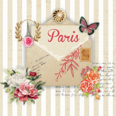 33er Serviette Lettre de Paris