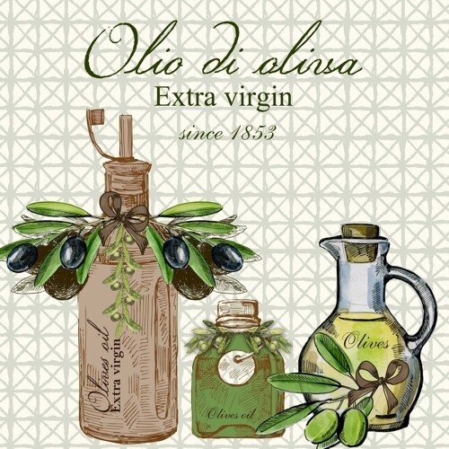 33er Serviette Olio di Oliva
