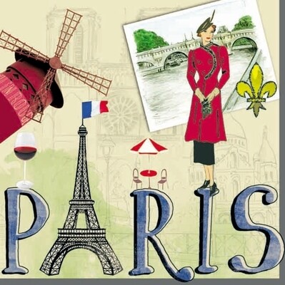 33er Serviette  Paris