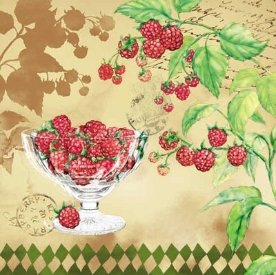33er Serviette  Raspberry