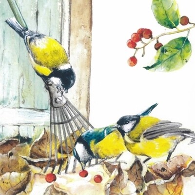 33er Serviette Uccello