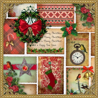 33er Serviette Christmas Time
