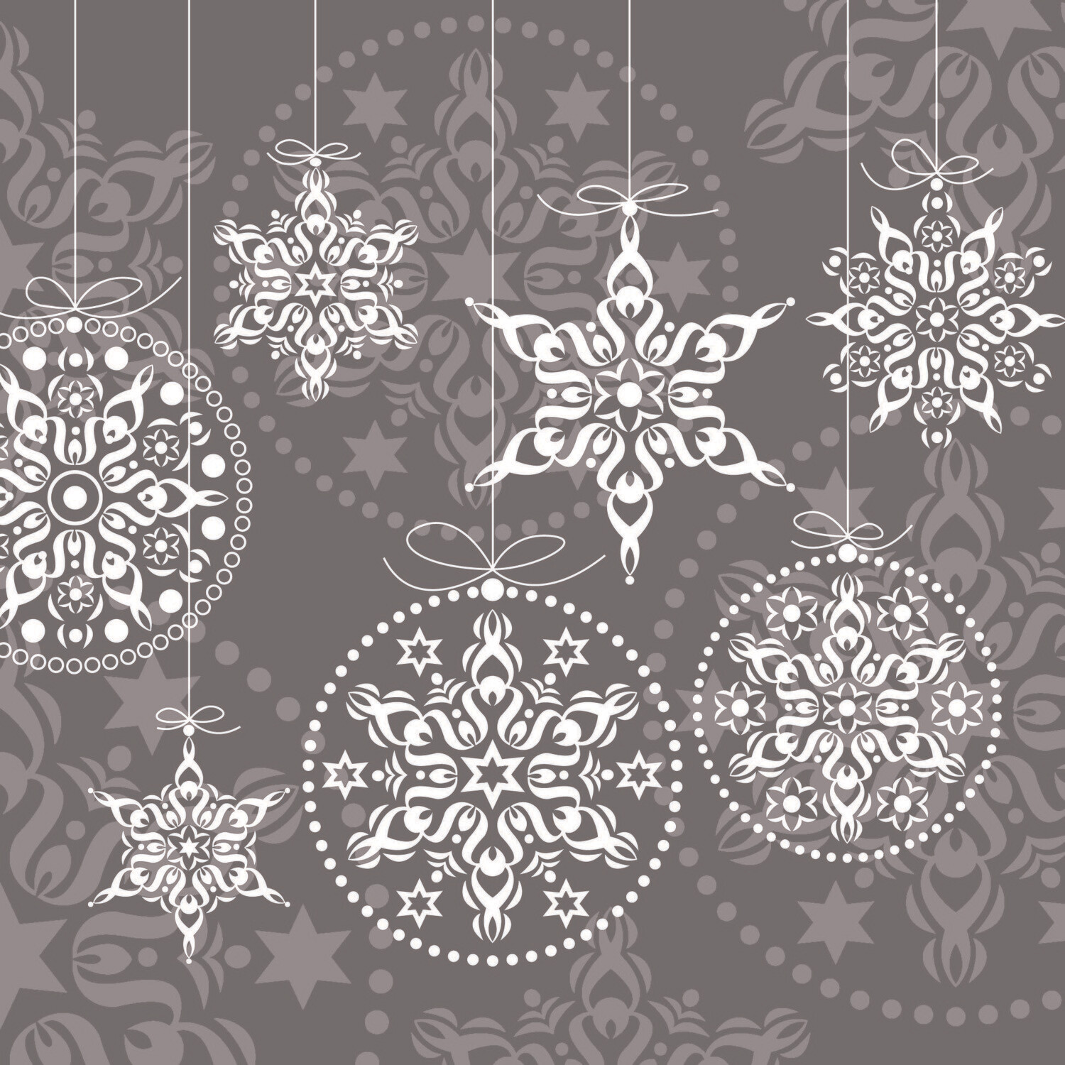 33er Serviette Decorations taupe