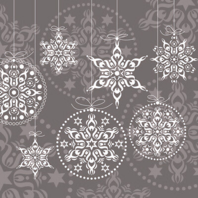 33er Serviette Decorations taupe