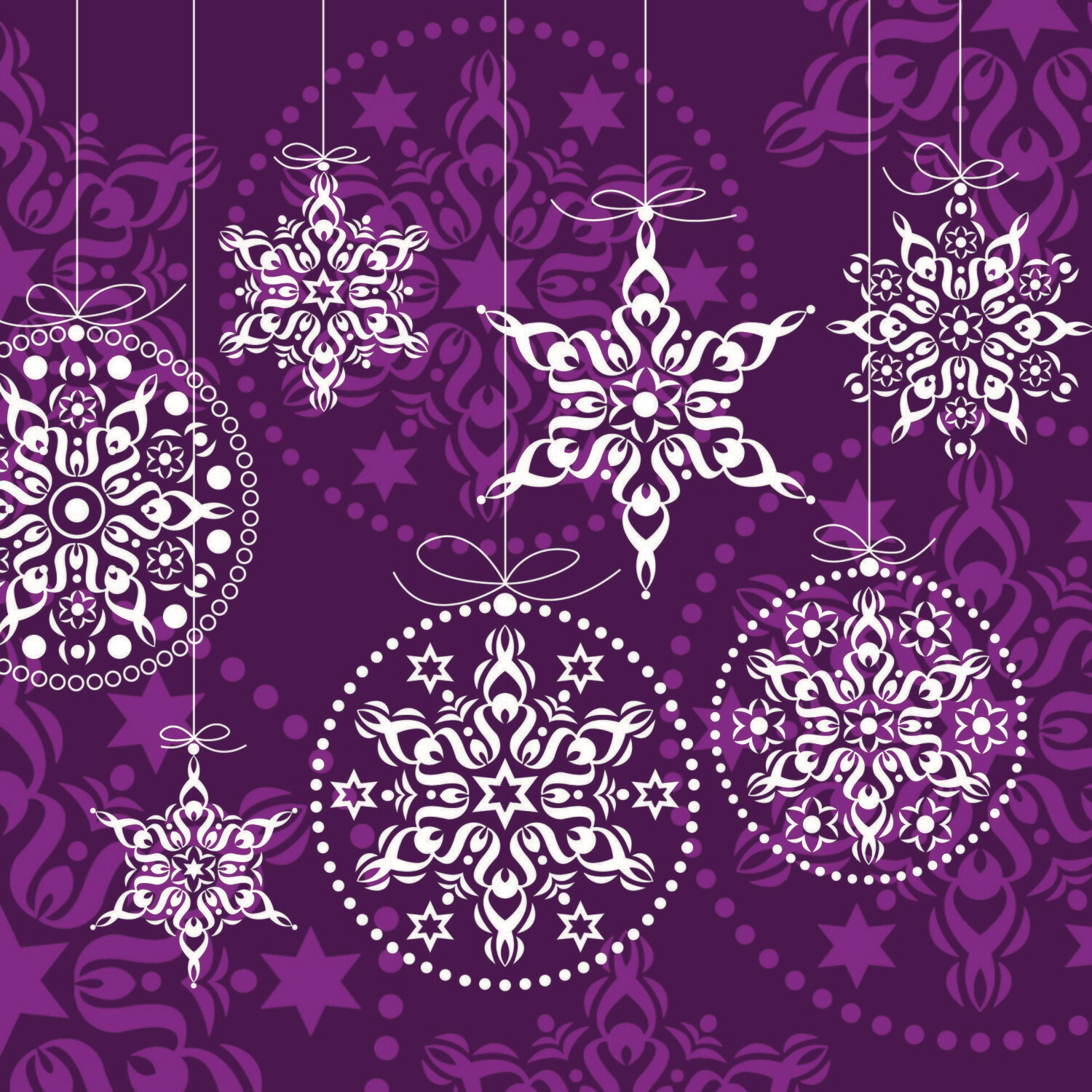 33er Serviette Decorations lilac