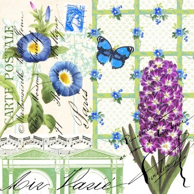 33er Serviette spring Greetings