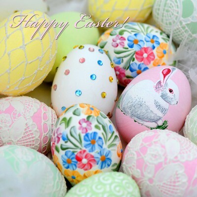 33er Serviette Pastel Eggs