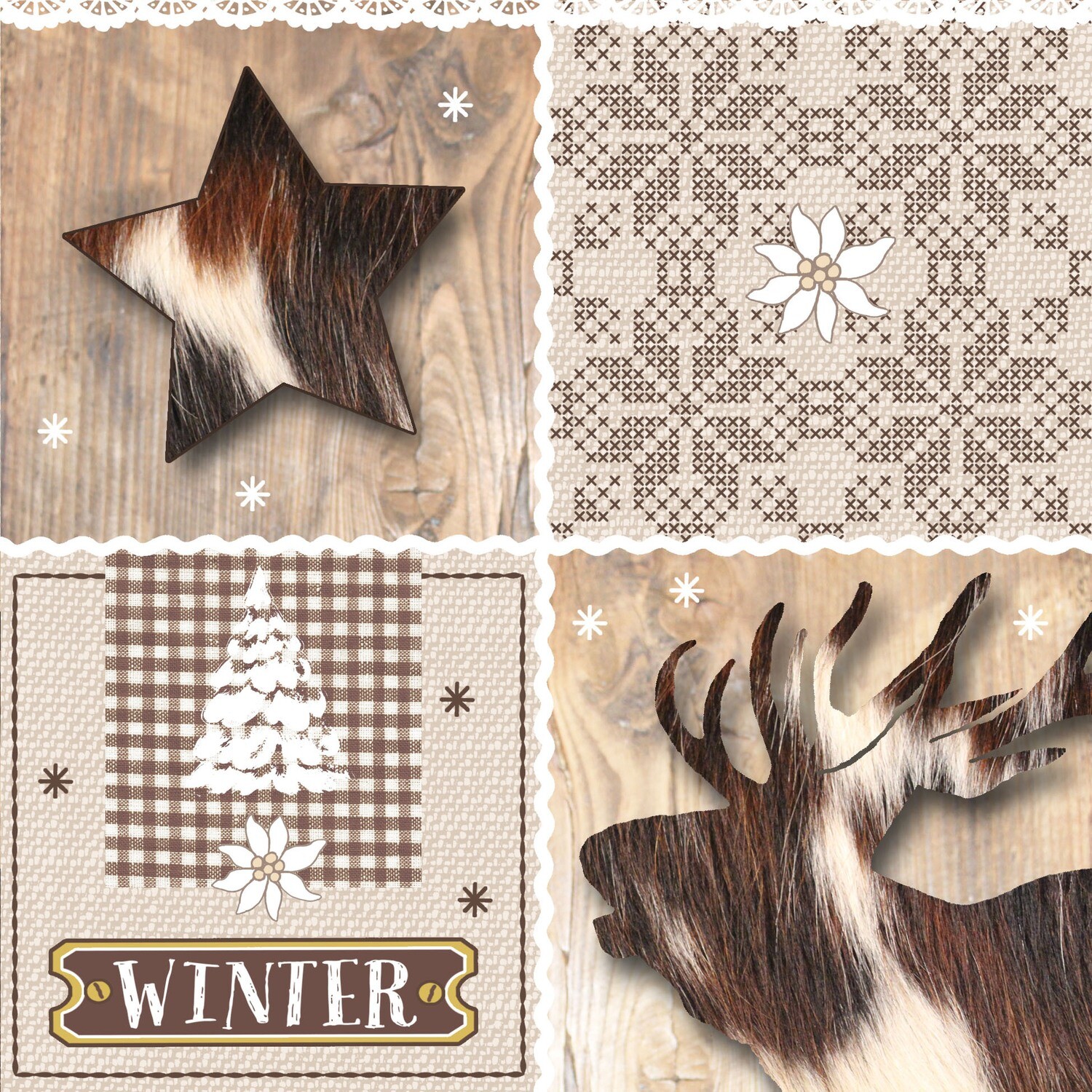33er Servietten Wintertime