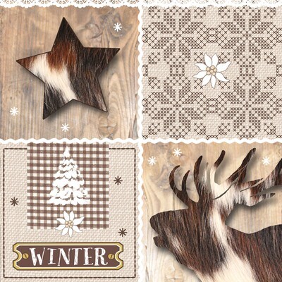 33er Servietten Wintertime