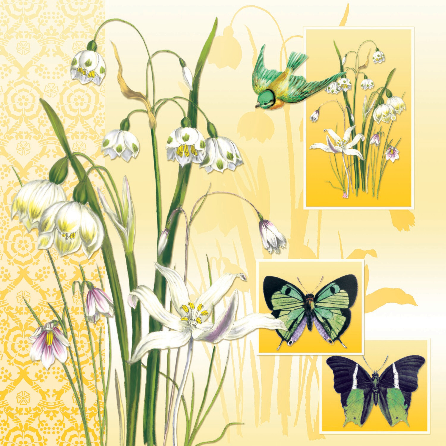 33er Serviette Herald of Spring