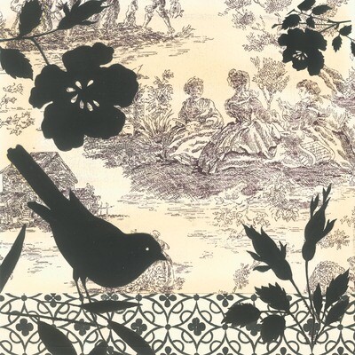 33er Serviette Gravure sur Bois