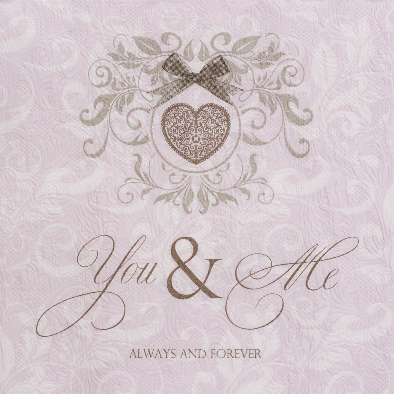 33er Servietten Fiorentina You &amp; Me Rosé