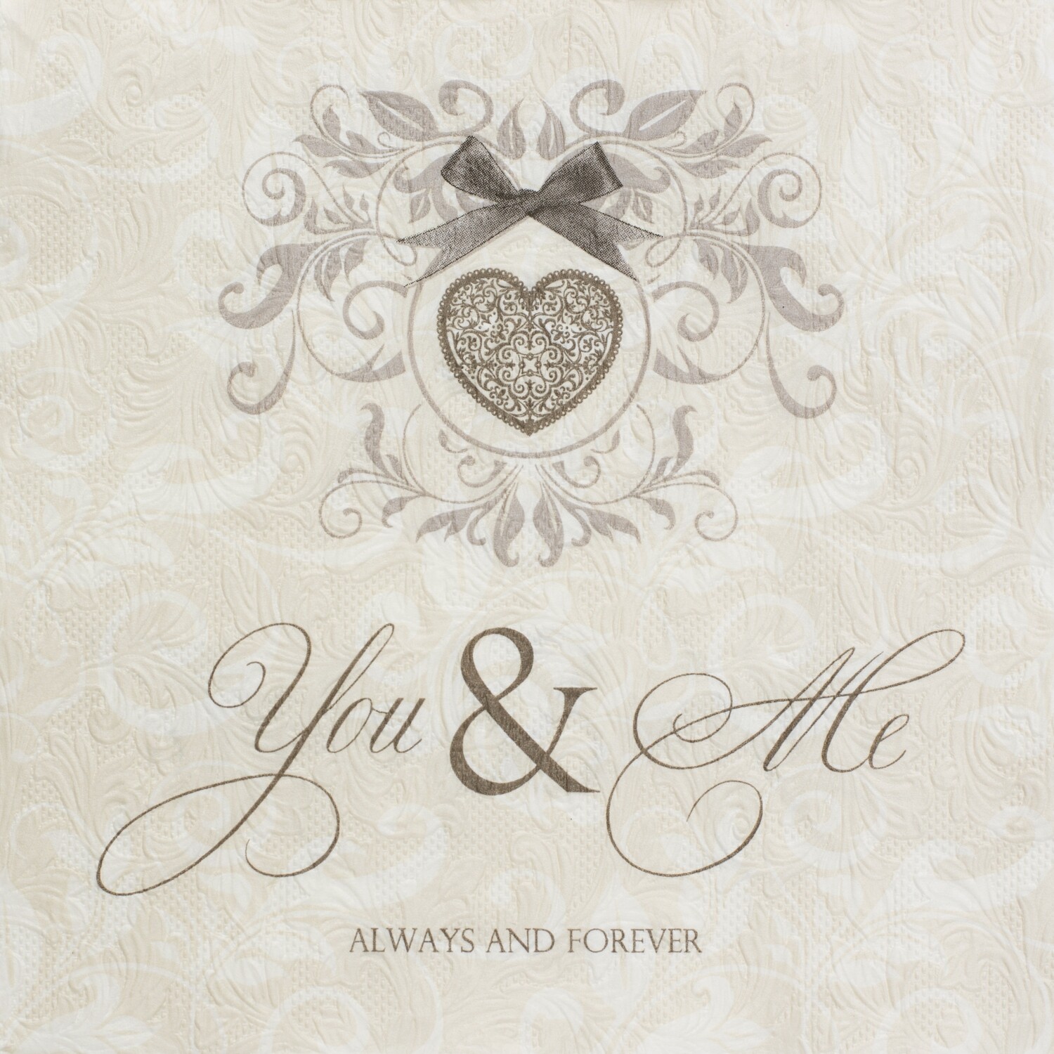 33er Servietten Fiorentina You &amp; Me cream-taupe