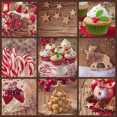 33er Servietten Biscuits de Noel