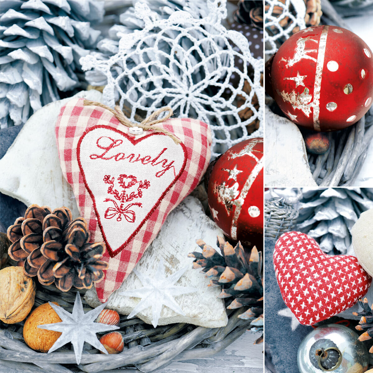 33er Servietten Lovely X-mas