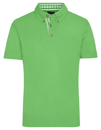 Men´s Traditional Polo, Farbe: Lime Green/Lime Green/White