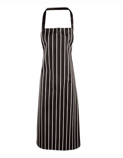 Domain Contrast Denim Waist Apron, Farbe: Black/White