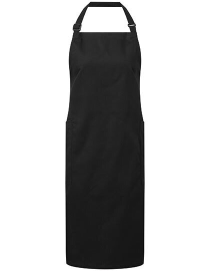 Recycled &amp; Organic Fairtrade Bib Apron, Farbe: Black