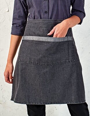 Domain Contrast Denim Waist Apron