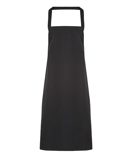 Organic Cotton Bib Apron (No Pocket), Farbe: Black