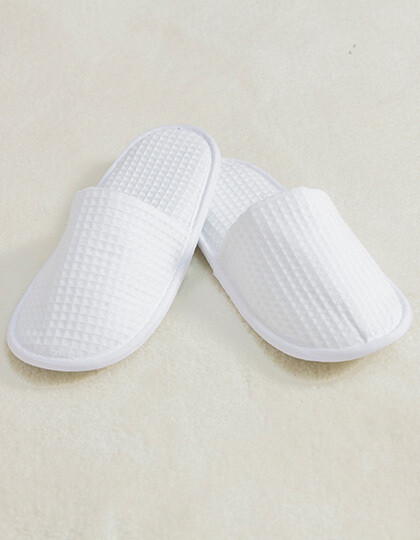 Waffle Mule Slippers, Farbe: White