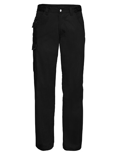 Workwear Polycotton Twill Trousers, Farbe: Black