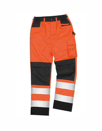 Safety Cargo Trouser, Farbe: Fluorescent Orange