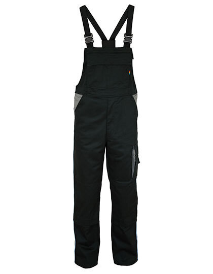 Contrast Bib Pants, Farbe: Black/Grey