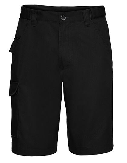 Workwear Polycotton Twill Shorts, Farbe: Black