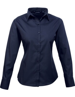 Women's Poplin Long Sleeve Blouse