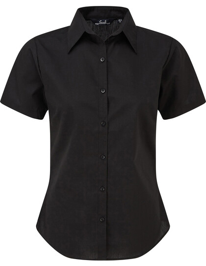 Women's Poplin Short Sleeve Blouse