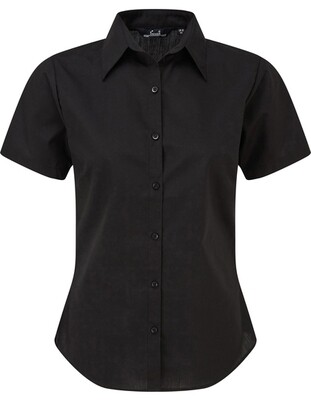 Women's Poplin Short Sleeve Blouse