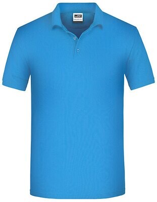 Men´s Bio Workwear Polo, Farbe: Aqua