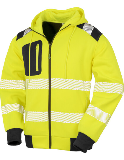 Recycled Zipped Safety Hoody