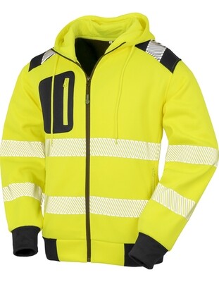 Recycled Zipped Safety Hoody