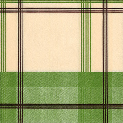 Karo- Line grün/braun