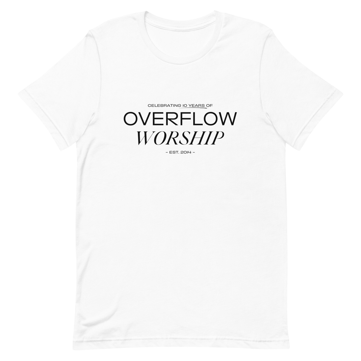 White Unisex Overflow T-Shirt