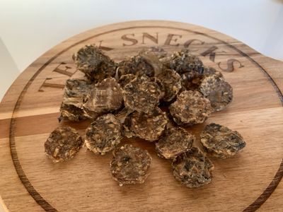 Kabeljauw zeewier muntjes 75 gr - NIEUW