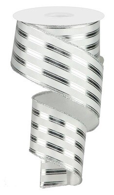 2.5"x10yds Foil Vertical Stripe
