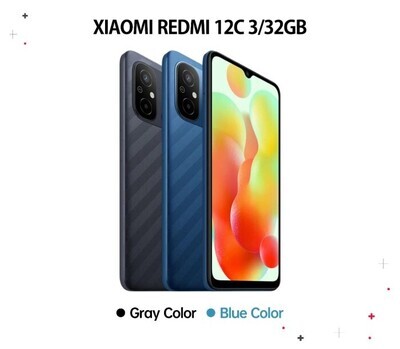 Xiaomi Redmi 12C 3GB ll 32GB - Graphite Gray