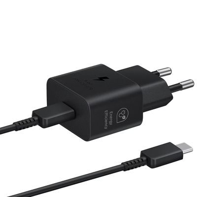 Samsung USB-C snabbladdare 25W PD 3.0 1 M, svart