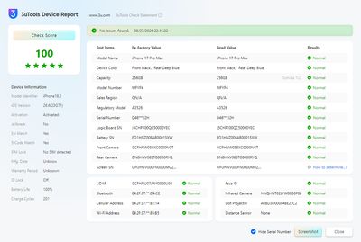 Apple iPhone 17 Pro Max 256GB | 100% batterihälsa | Som ny