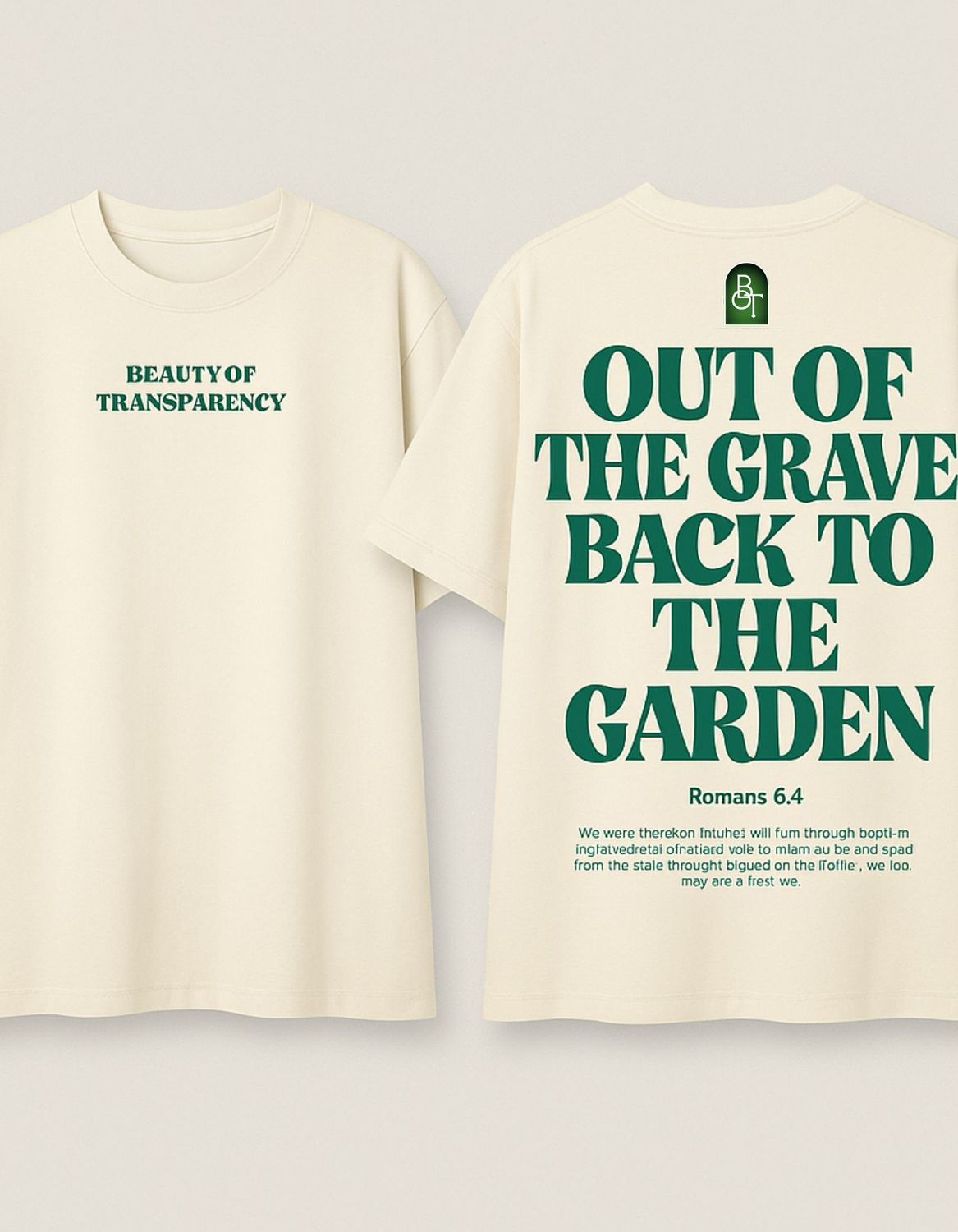 220gsm Back to The garden T-shirt