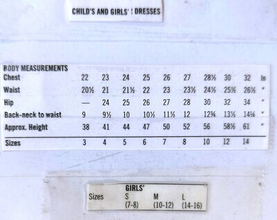 SIZE CHARTS