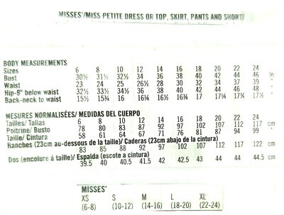 SIZE CHARTS