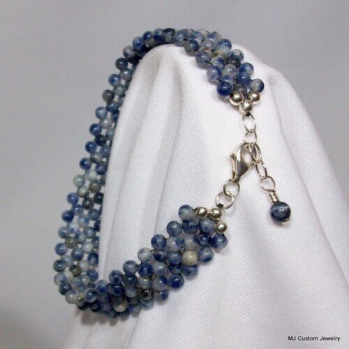 Sodalite Woven Gemstone Bracelet