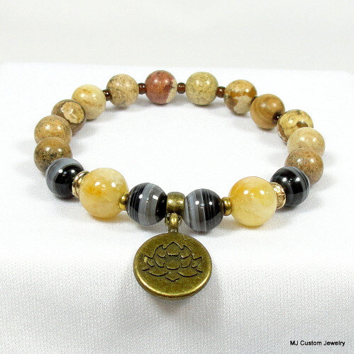 SERENITY / Bronze - Mala Bracelet (medium)