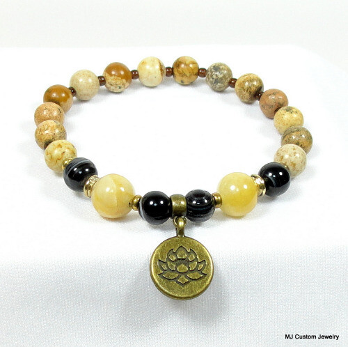 SERENITY / Bronze - Mala Bracelet (large)