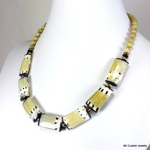 Conus Capitaneus (Captain’s Cone) Shell Bead Necklace